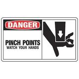 ACCUFORM LEQM017VSP Safety Label, 3 1/2 in Height, 5 in Width, Vinyl,