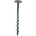 ZORO SELECT PHZ8.1.25 -200PC Wood Screw, #10, 1-3/16 in, Zinc Plated Steel Flat