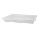 RUBBERMAID COMMERCIAL FG350600WHT Tote Box, 26"L x 18"W x 3-1/2"H, White