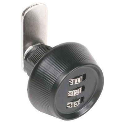 CCL 39051 Keyless Combination Cam Locks, Chrome, 3/8 in For Door Thickness, 1