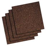 QUARTET 101 Bulletin Board Tiles,Dark,PK4