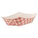 ZORO SELECT EFT200 Paper Disposable Food Tray 2 lb., Red, Pk1000