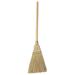 TOUGH GUY 34F929 7 in Sweep Face Broom, Soft/Stiff Combination, Natural, Tan,