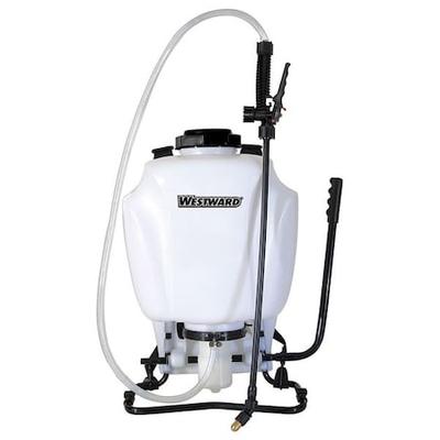 ZORO SELECT 36N340 4 gal Backpack Sprayer, Polyethylene, 48 in L Hose, 80 PSI,