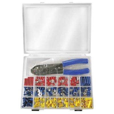 POWER FIRST 24C972 Wire Connector & Terminal Kit, 10 AWG, Vinyl Insulated,