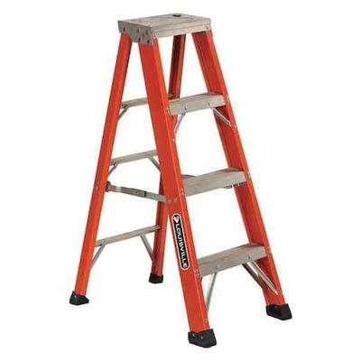 LOUISVILLE FS1304HD 4 ft Fiberglass Stepladder, 375 lb Capacity