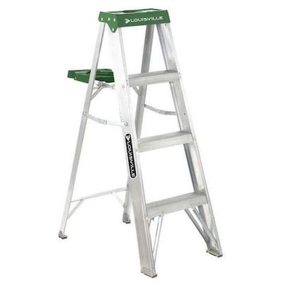 LOUISVILLE AS4004 4 ft Aluminum Stepladder, 225 lb Capacity