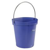 VIKAN 56888 Round Hygienic Bucket, 9 19/32 in Dia, Purple, polypropylene