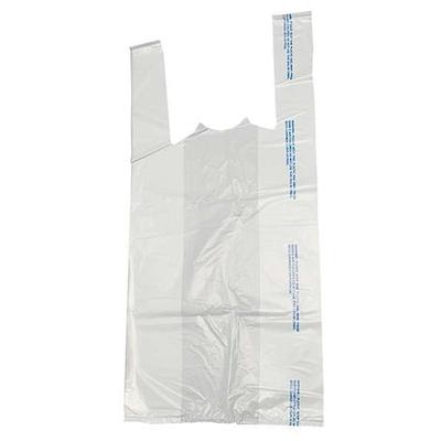 ZORO SELECT 5DUT5 Carry Out Bags, 30" x 18", 0.80 mil, White, None, 500 PK