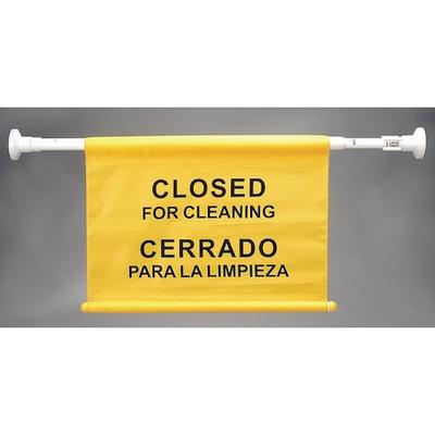 TOUGH GUY 320211 Door Barricade Sign, 14 in Height, 32 in to 52 in Width,
