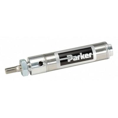 PARKER 1.50DSR04.00 Air Cylinder, 1 1/2 in Bore, 4 in Stroke, Round Body Double