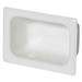 BESTCARE WH1832-PF Lig Resistant Soap Dish,Wht,5x7x2-5/8In