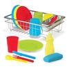 Melissa & Doug 23 Piece Let's Play House Wash & Dry Dish Set Plastic in Blue/Gray/Red | 12 H x 8.75 W x 8 D in | Wayfair 4282