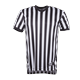 7000-XXXL V-Neck Referee Shirt Basketball, Black And White - 3 Extra Large