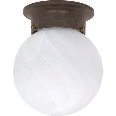 Nuvo Lighting 60259 - 1 Light Old Bronze Alabaster Glass Ball Shade Ceiling Light Fixture (60-259)