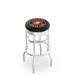 Holland Bar Stool US Armed Forces 25" Swivel Bar Stool Upholstered/Metal in Black/Gray | 25 H in | Wayfair L7C3C25Marine