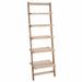 Lavish Home Ladder Bookcase Wood in Brown/White | 50 H x 16.25 W x 11.5 D in | Wayfair 83-15-5