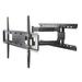 Kanto FMC4 Full Motion Wall Mount for Greater than 50" Screens Holds up to 100 lbs, Steel in Black | 17.7 H x 26.8 W in | Wayfair