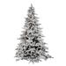 Vickerman 25312 - 10' X 77" Artificial Flocked Utica 1,250 Multi-Color Italian LED Lights Christmas Tree (A895187LED)