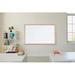 AARCO Magnetic Wall Mounted Whiteboard Porcelain/Wood in Brown/White | 18 H x 24 W x 0.5 D in | Wayfair WOS1824