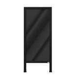 AARCO A-Frame Sidewalk Free Standing Markerboard Melamine/Metal in Black | 42 H x 18 W in | Wayfair BA-311