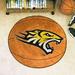 FANMATS NCAA Towson University Basketball 27 in. x 27 in. Non-Slip Indoor Only Mat Synthetics in Brown/Orange/Red | 27 W x 27 D in | Wayfair 4675