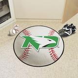 FANMATS NCAA University of North Dakota Baseball 0.25 in. x 27 in. Non-Slip Indoor Only Mat Synthetics in Brown/Green | 27 W x 27 D in | Wayfair