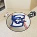 FANMATS NCAA Creighton University Baseball 27" x 27" Non-Slip Indoor Mat Synthetics in Blue | 27 W x 27 D in | Wayfair 403