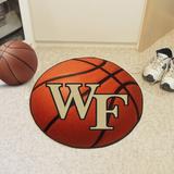 FANMATS NCAA Wake Forest University Basketball 27 in. x 27 in. Non-Slip Indoor Only Mat Synthetics in Brown/Red | 27 W x 27 D in | Wayfair 617