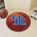 FANMATS NCAA University of Kentucky Basketball 27 in. x 27 in. Non-Slip Indoor Only Mat Synthetics in Blue/Brown/Red | 27 W x 27 D in | Wayfair