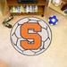 FANMATS NCAA Syracuse University Soccer 27 in. x 27 in. Non-Slip Indoor Only Door Mat Synthetics in Brown/Orange/Red | 27 W x 27 D in | Wayfair