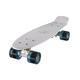 Ridge Skateboard 55 cm Mini Cruiser Retro Stil In M Rollen Komplett U Fertig Montiert Weiß/Klar Blau,