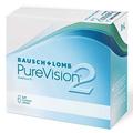 Bausch + Lomb PureVision 2 Monatslinsen, sehr dünne sphärische Kontaktlinsen, weich, 6 Stück BC 8.6 mm / DIA 14 / -1.25 Dioptrien (1er Pack)