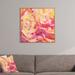 Deny Designs Concentric by Jacqueline Maldonado Framed Graphic Art Wood in Brown/Pink/Yellow | 20 H x 20 W x 1 D in | Wayfair 12904-frwamd