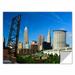 ArtWall 'Cleveland 13' by Cody York Photographic Print Removable Wall Decal in Blue/Brown | 16 H x 24 W in | Wayfair 0yor026a1624p