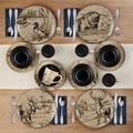 Mossy Oak 16-Piece Break-Up Infinity Dinnerware Set, Service for 4, Black & Beige Ceramic/Earthenware/Stoneware in Black/White | Wayfair 5138758