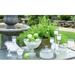 Golden Hill Studio Heirloom Swirl 7 oz. Cosmos Glass in Gray | 4 H x 4 W in | Wayfair WC122019