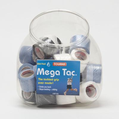 Tourna Mega Tac Overgrips Jar of 36 Tennis Overgrips