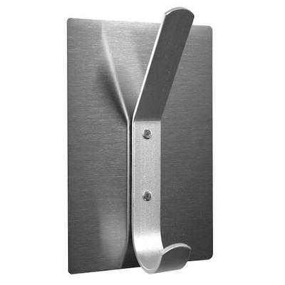 MAGNA VISUAL CHH-10 Magnetic Coat Hook,4 in. W,Satin Steel