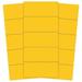 MAGNA VISUAL PMR-722 Magnetic Strips,Pre-Cut,2in,Yellow,PK25