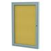 GHENT PA13636K Enclosed Cork Bulletin Board 36x36", 1 Door