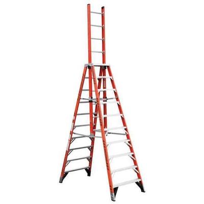 WERNER E7410 10 ft Trestle Extension Ladder, 300 lb Load Capacity