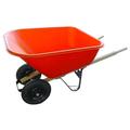 WESTWARD 10G165 Wheelbarrow,Poly,8 Cu. Ft.,Pneumatic