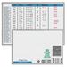 MAGNA VISUAL NMW-3648G 36"x48" Magnetic Porcelain Planning Board, White/Blue