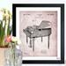 Oliver Gal Piano 1937 - Picture Frame Graphic Art on Paper in Gray/Indigo | 33.5 H x 27.5 W x 0.5 D in | Wayfair 1B00202_26x32_PAPER_FLAT