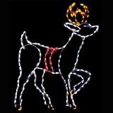 Brite Ideas Reindeer 170 Light String Lighting, Stainless Steel in White | 53 H x 38 W in | Wayfair LED-RD60