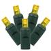 Vickerman 20291 - 50 Light 25' Green Wire Yellow Wide Angle LED Lights with 6" Spacing (X6G6707T)