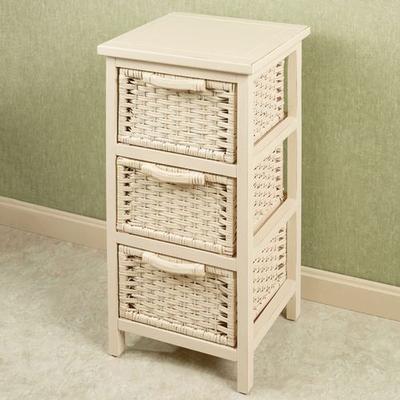 Corvaserro Storage Cabinet Whitewash, Three Drawer...