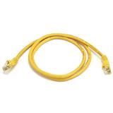 Monoprice Cat5e Ethernet Patch Cable - 3 Feet - Yellow | Network Internet Cord - RJ45 Stranded 350Mhz UTP Pure Bare Copper Wire 24AWG