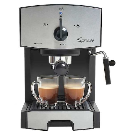 CAPRESSO 117.05 Black, Silver Dual 42 oz Espresso Machine